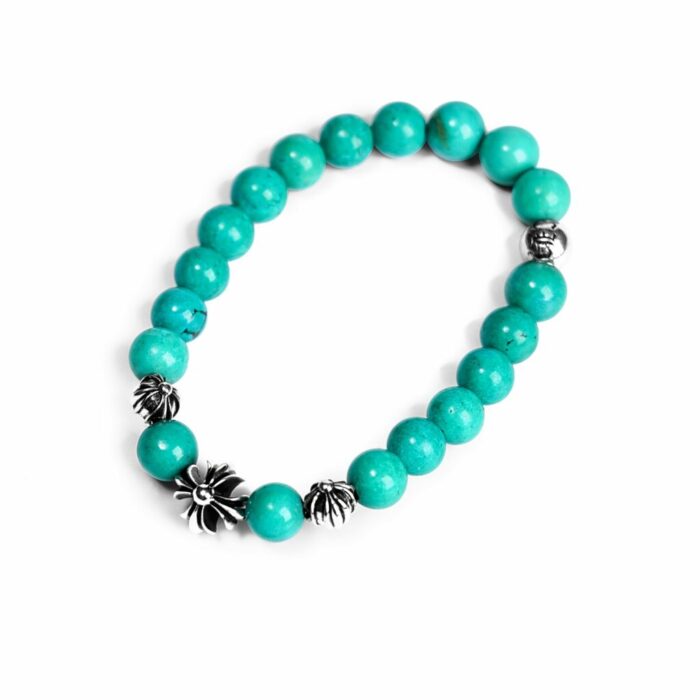 Chrome Hearts Turquoise Bead Bracelet