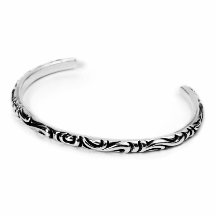 Chrome Hearts Scroll Band Cuff Bracelet