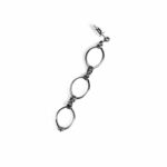 Chrome Hearts Triple Drop Hoop Earrings