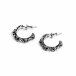 Chrome Hearts Cross Hoop Earrings