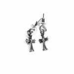 Chrome Hearts Cross Babyfat Drop Earrings