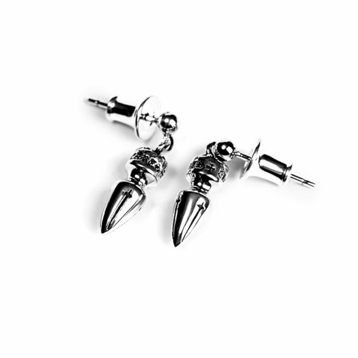 Chrome Hearts Tiny E Plus Drop Earrings