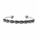 Chrome Hearts Plus Skinny Multi Cuf Bracelet